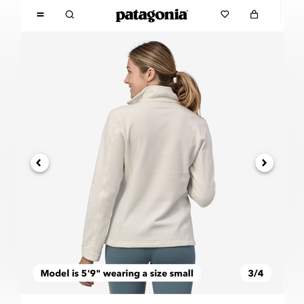 PATAGONIA Women's Micro D® 1/4-Zip Fleece - Picture 3 of 5